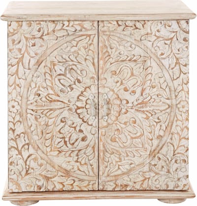 Salim Dressoir met 2 Deuren - Massief Mangohout - 75 x 40 x 75 cm