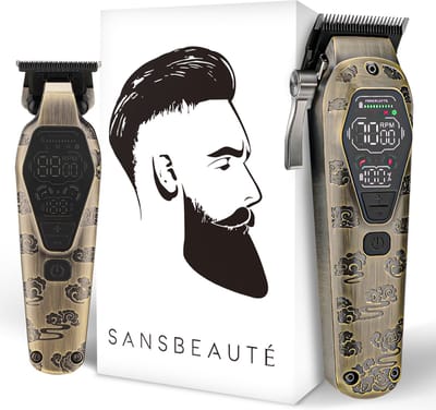 Professionele Draadloze 2-in-1 Tondeuse - Tondeuse Mannen Hoofdhaar - Cheveux Haar - Haartrimmer - Kapper Haar Machine - Haartondeuse - Trimmer Baard - Barber Hair Clipper - Kapper Buddha Trimmer - Kappersset