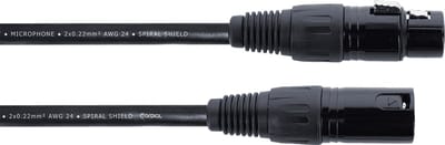 Cordial EM FM Elements Microfoonkabel – XLR mannelijk/vrouwelijk – Zwart