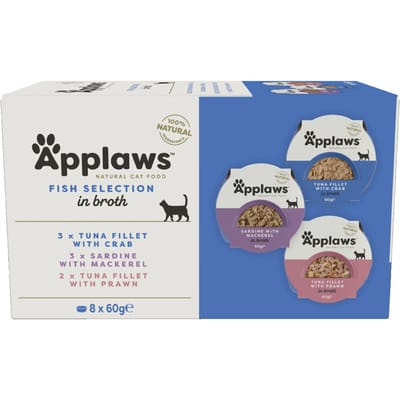 8x60g Applaws Visselectie 8 x 60 g Cat Pot Selection Probeerpakket Kattenvoer