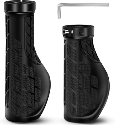 Fietsstuurgrepen - Handvatten Mountainbike - Comfortabel Fietsen - Ergonomisch Antislip - 22 mm - Zwart