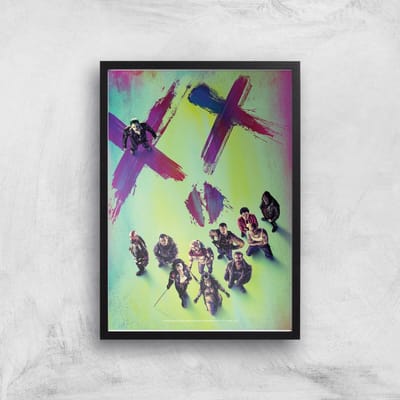 DC Suicide Squad Giclee Art Print - A4 - Black Frame