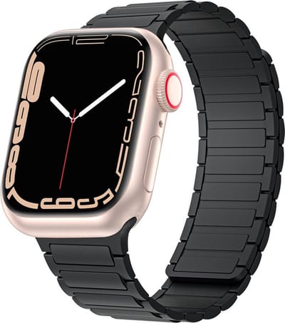 Siliconen bandje - geschikt voor Apple Watch 1/2/3/4/5/6/7/8/9/10/11/ SE (1,2,3) met maat 38 mm / 40 mm / 41 mm en 42 mm (Watch 10/11) - zwart