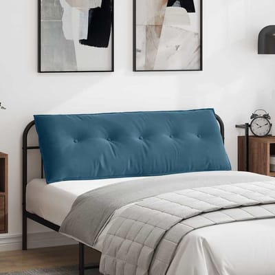 vidaXL - Rugkussen - Blauw - 140 - x - 50 - cm - Corduroy - stof
