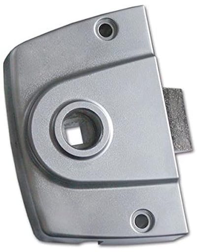 Deurslot, valslot, draaistangslot, slot, badkamer, caravan, camper, caravan, zilverkleurig