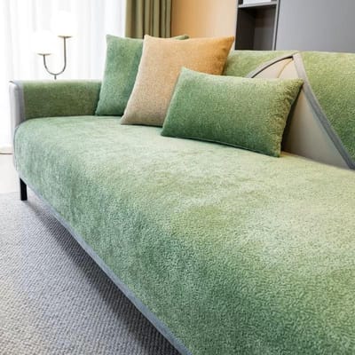Antislip Verdikken Bankkussen Mat Moderne Eenvoud Bankhanddoek Huis Bank Winter Melk Pluche Bankhoes voor Woonkamer 45x45cm(pillowcase)