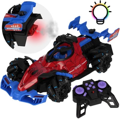 Racewagen SPIDER, Op afstand bestuurbare auto, Raceauto MET AFSTANDSBEDIENING, Stoomeffect, LED-VERLICHTING, GELUID
