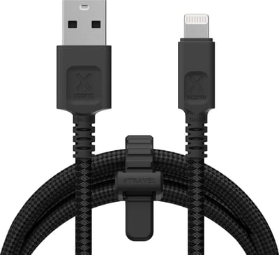 Xtorm Next Gen USB naar Lightning Kabel - 1,5 Meter - Lightning kabel - Extra stevige USB kabels - Oplaadsnoer - Oplaadkabel geschikt voor iPhone/Apple - Zwart