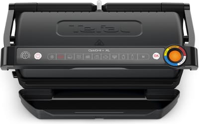 Tefal OptiGrill+ XL GC7278 Slimme Contactgrill - 9 automatische programma's - Gaarheidsindicator - Uitneembare Anti-aanbakplaten - Groot Grilloppervlak - Vet opvangbak - 2000W - Zwart