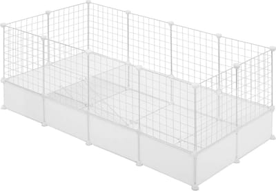 BukkitBow - Uitbreidbare Kleine Dierenren - Metaal Materiaal - Geschikt voor Binnen - 142x53x71cm