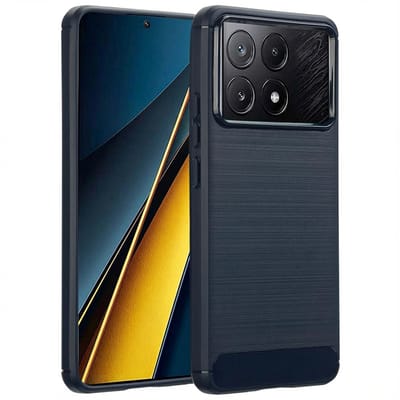 imoshion Hoesje - Geschikt voor Xiaomi Poco X6 Pro - Brushed Backcover - Donkerblauw