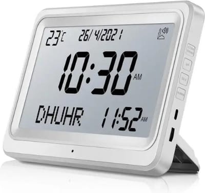 Digitale Azan Klok - Gedesklok - Athaan Klok (Nieuwste Versie) Incl Gratis Kabel