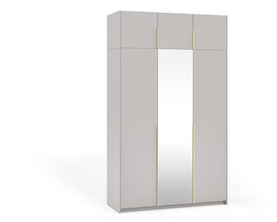 Kledingkast Apollonia I met Spiegel 150 x 250 cm (kasjmier, gouden handgrepen)