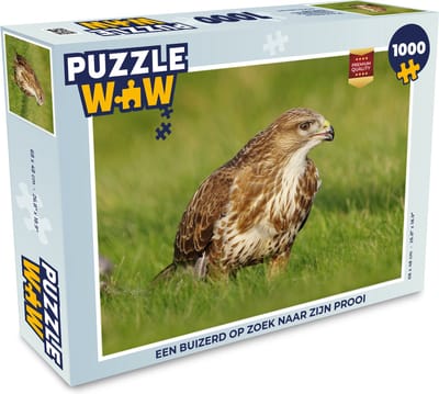 Puzzel Een buizerd op zoek naar zijn prooi - Legpuzzel - Puzzel 1000 stukjes volwassenen