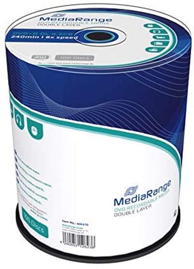8,5 GB Dual Layer DVD+R voor langdurige gegevensarchivering