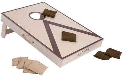 Cornhole – Enkel Bord – 90 x 60 cm – Pine/Birchwood – Inclusief 2 x 4 Zakjes – Outdoor Gooispel & Behendigheidsspel – Engelhart