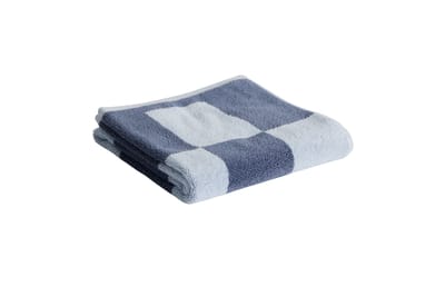 HAY Check Handdoek - 50 x 90 cm - steel blue