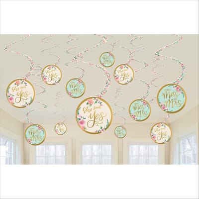 Amscan Mint To Be Hangdecoratie 61 Cm 12 Stuks