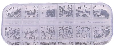 12 Stuks O-Ring Rubber Vervangingen voor Horloges - Waterdichte Gasket en Kronen O-Ringen in 1.4-2.8mm Maten