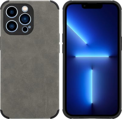 Cadorabo Hoesje geschikt voor Apple iPhone 11 PRO in Zand Grijs - Beschermhoes gemaakt van TPU-silicone Case Cover met fijne faux-suède achterzijde