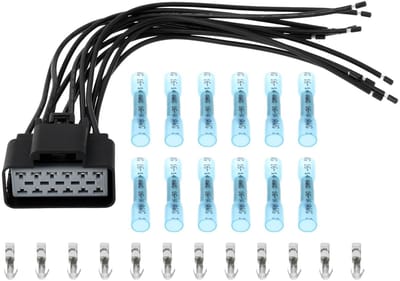 WPT928 12-Pins Auto Bedradingsharnas met Krimpkousen en Klemmen - Compatibel met Ford en Lincoln