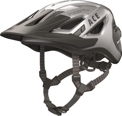 Fietshelm ABUS Urban-I 3.0 ACE gleam silver M - 52-58 cm - zilver - Geschikt voor gebruik op elektrische fietsen - stadsfietsen - 280 g