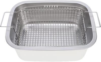RVS Afdruipbak – 7,5L Capaciteit – Multifunctioneel Gebruik – Afdruipmand – Keuken en Camping