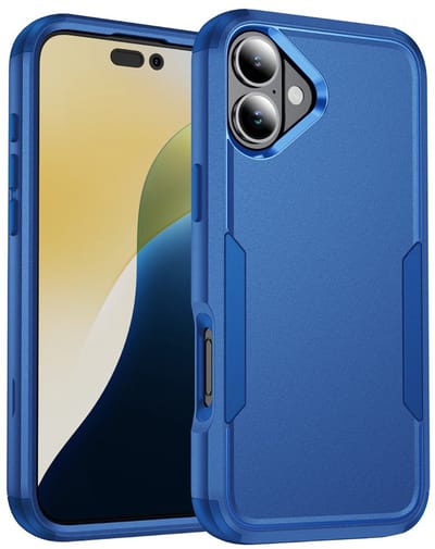 Shockproof Hoesje geschikt voor iPhone 16 - Mobiq Layered Armor Case geschikt voor iPhone 16