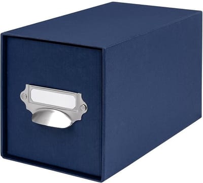 MIRA® Cd Opbergdoos - Cd Opbergsysteem - Cd Koffer - Marineblauw - 26cm x 14cm x 16cm