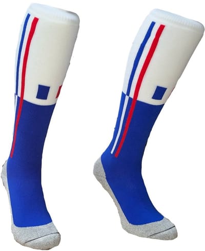 Hingly 2 STRIPE FRANKRIJK Lange sportsokken, hockeysokken, voetbalsokken Maat 41-44