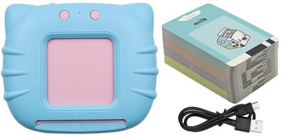 Solidchoice - Dailygoody - Talking Flash Card Leerspel - Geluid Leerspel - Interactief leren - Roze - 224 Woorden - Geschikt voor 0-7 jaar - Compact formaat