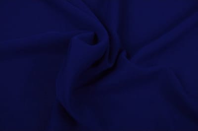 50 meter chiffon stof - Donkerblauw - Voile - Vitrage - 150cm breed