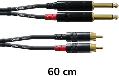 Cordial Cinch-jackkabel 0,6 m Rean stekker CFU 0.6 PC - Audio kabel