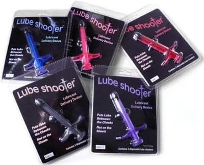 KinkLab - The Lube Shooter - brengt glijmiddel aan - 3 stuks - Blauw