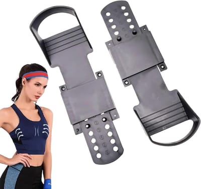 Roeier Voetpedalen - Fitness Accessoires - Roeitraining Verbeteren - Antislip Textuur - 31x10cm - Zwart