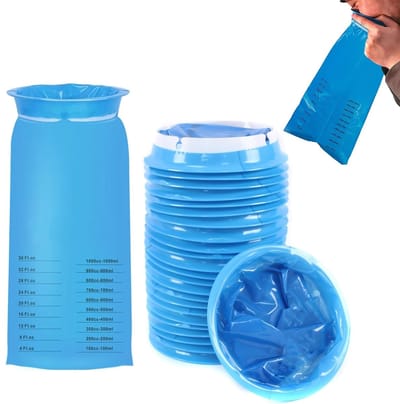 Dailygoods- Braakselzakken Wegwerp - 20-Pack - Perfect Voor Taxi's - Autoserviceproviders - Antislip - Waterdicht - Unieke Kenmerken - Kotszakken