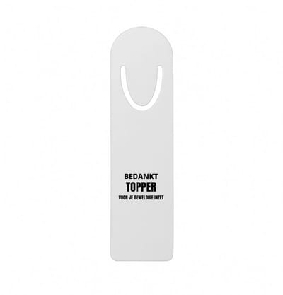 Hacebo® - Bedankt topper voor je geweldige inzet metalen boekenlegger - Collega - collega - Cadeautje voor inzet tonen - bedankt voor alles - geschenk Bladwijzer boekenleggers - 12.7 cm x 3.2cm