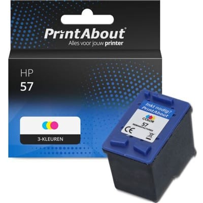 PrintAbout Inktcartridge 57 (C6657AE) 3-kleuren geschikt voor HP