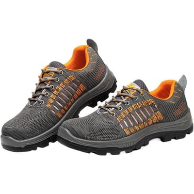 Chaussures d'assurance travail anti-écrasement et anti-perforation pour hommes, chaussures de sécurité antidérapantes et résistantes à l'usure, chaussures de travail légères et confortables 46