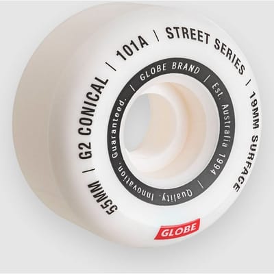 Globe G2 Conical Street 53mm Wielen wit