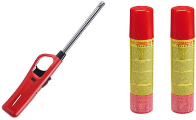 ROTHENBERGER Industriele gasaansteker Standaard incl. 2X navulgas...