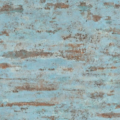 Ton sur ton behang Profhome 374153-GU vliesbehang licht gestructureerd tun sur ton mat blauw bruin oranje 5,33 m2