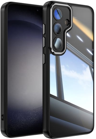 Voor Samsung Galaxy S24+ 5G acryl hybride TPU Armor schokbestendig telefoonhoesje (zwart)
