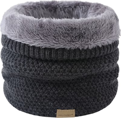 Nivard Nekwarmer - Dames - Fleece - Motor - Bandana - Masker - Colsjaal - Sjaal - Gewatteerd - Skiën - Warm - Donkergrijs