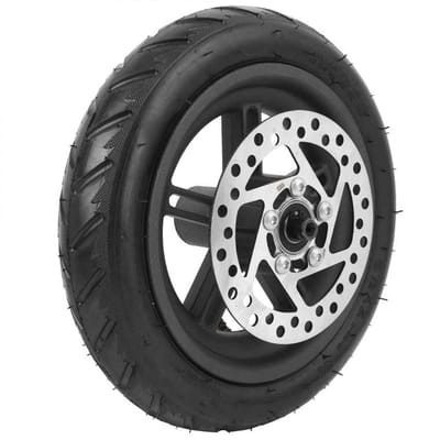 OmGoods - Dailygoody - Vervangende wielen - Opblaasbaar achterwiel - Antislip oppervlak - Zwart - Accessoire voor schijfremmen - 120mm - Geschikt voor 120