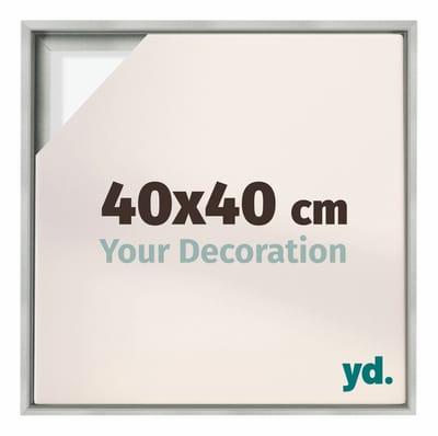 Your Decoration - Baklijst 40x40 cm - Zilver Mat - Baklijst voor Canvas - MDF - Lyon