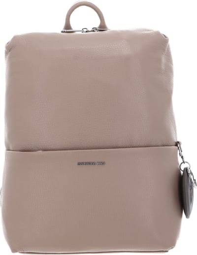 MANDARINA DUCK Leren Laptop rugzak Rugzak met laptopvak Mellow Leather Backpack Warm Taupe