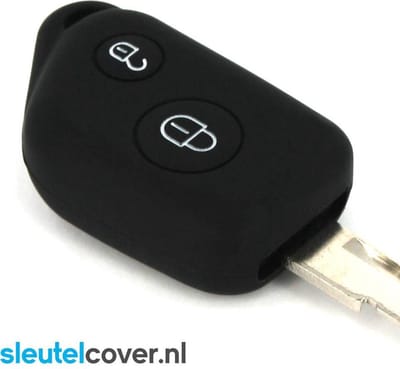 Autosleutel Hoesje geschikt voor Citroën - SleutelCover - Silicone Autosleutel Cover - Sleutelhoesje Zwart