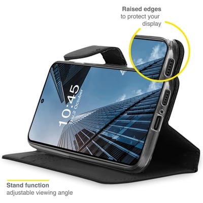Accezz Hoesje - Geschikt voor Motorola Edge 20 - Wallet Softcase Bookcase - Zwart