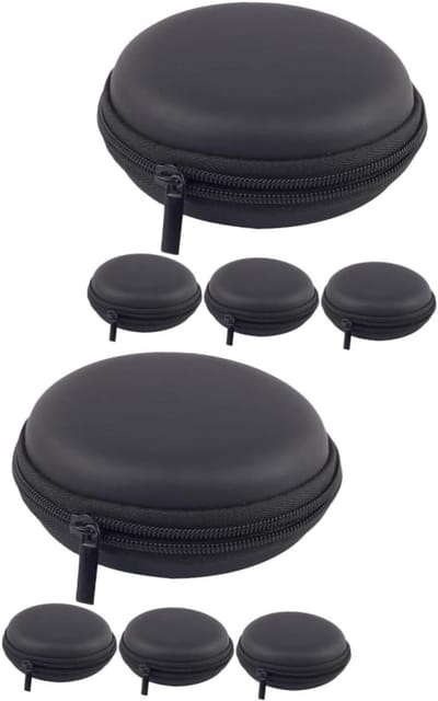 PartyKindom 8 Stuks Oortelefoon Opbergdoos Oordopjes Opbergetui Oortelefoon Draagtasje Hoesje Voor Draadloze Oordopjes Koptelefoon Opbergtas Reisaccessoires Reizen Beschermende Zak Kabel Eva